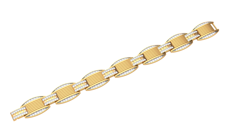 3D Printable Jewelry design of Bracelet with diamonds Modèle 3D .c4d .max .obj .3ds .fbx .stl .blend