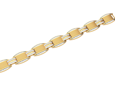 3D Printable Jewelry design of Bracelet with diamonds 3D Модель
