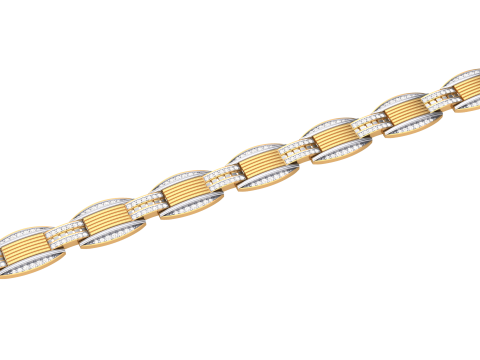 3D Printable Jewelry design of Bracelet with diamonds Modèle 3D