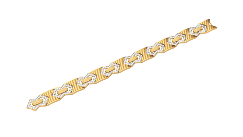 3D Printable Jewelry design of Bracelet with diamonds 3D 模型 .c4d .max .obj .3ds .fbx .stl .blend 