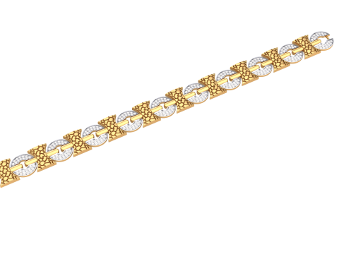 3D Printable Jewelry design of Bracelet with diamonds 3D Модель