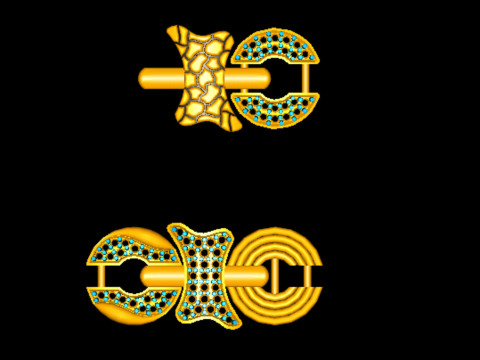 3D Printable Jewelry design of Bracelet with diamonds 3D Model