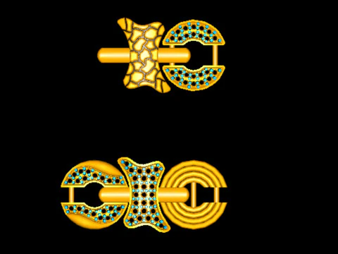 3D Printable Jewelry design of Bracelet with diamonds 3D Model