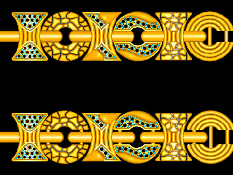 3D Printable Jewelry design of Bracelet with diamonds 3D Модель