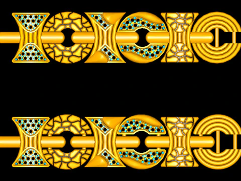 3D Printable Jewelry design of Bracelet with diamonds 3D Model