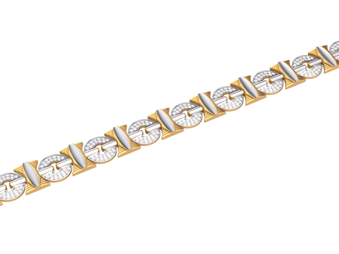 3D Printable Jewelry design of Bracelet with diamonds 3Dモデル