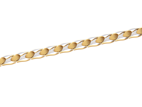 3D Printable Jewelry design of Bracelet with diamonds 3D Model