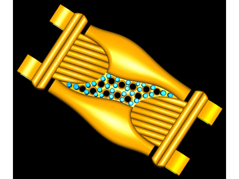 3D Printable Jewelry design of Bracelet with diamonds 3D Model