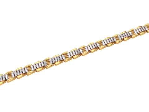 3D Printable Jewelry design of Bracelet with diamonds 3D 모델
