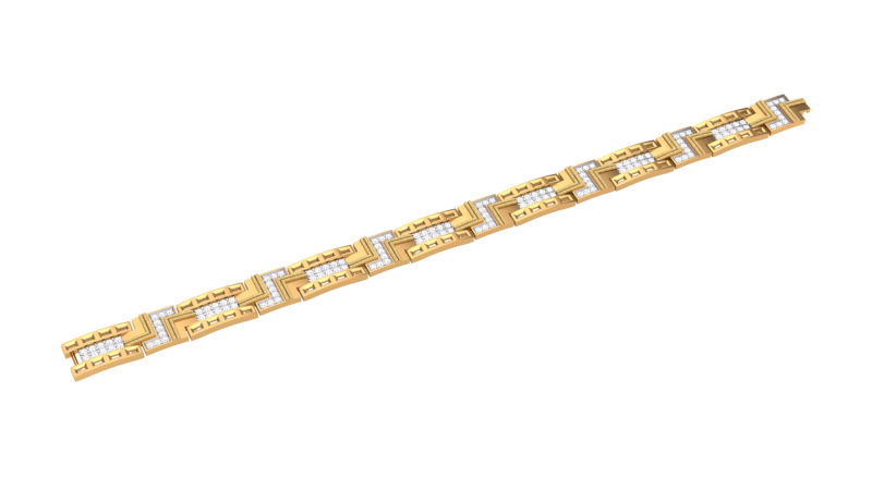 3D Printable Jewelry design of Bracelet with diamonds 3D Модель .c4d .max .obj .3ds .fbx .stl .blend 