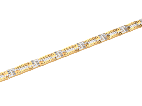 3D Printable Jewelry design of Bracelet with diamonds 3D Модель