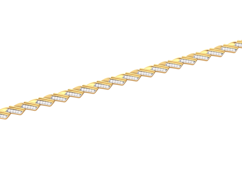3D Printable Jewelry design of Bracelet with diamonds 3D Model