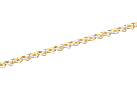 3D Printable Jewelry design of Bracelet with diamonds 3D मॉडल