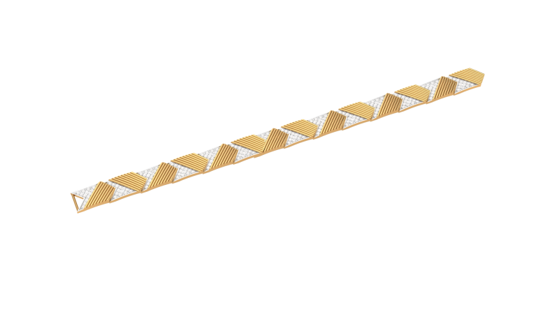 3D Printable Jewelry design of Bracelet with diamonds 3Dモデル .c4d .max .obj .3ds .fbx .stl .blend 