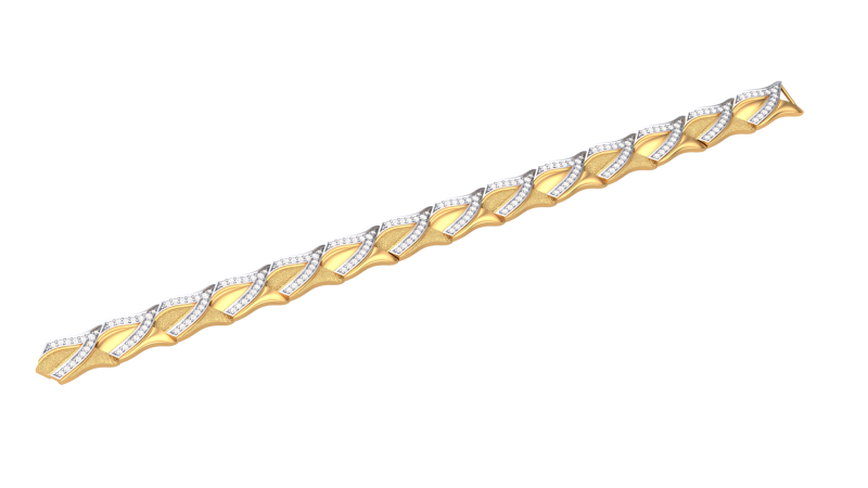 3D Printable Jewelry design of Bracelet with diamonds Model 3D .c4d .max .obj .3ds .fbx .stl .blend