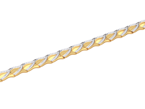 3D Printable Jewelry design of Bracelet with diamonds 3D Model