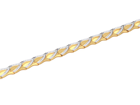 Design di gioielli stampabile in 3D di bracciale con diamanti Modello 3D