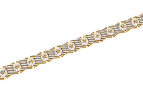 3D Printable Jewelry design of Bracelet with diamonds 3D 模型
