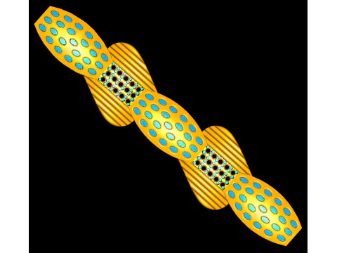 3D Printable Jewelry design of Bracelet with diamonds 3D Model