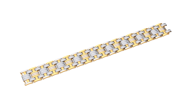 3D Printable Jewelry design of Bracelet with diamonds 3D Modell .c4d .max .obj .3ds .fbx .stl .blend