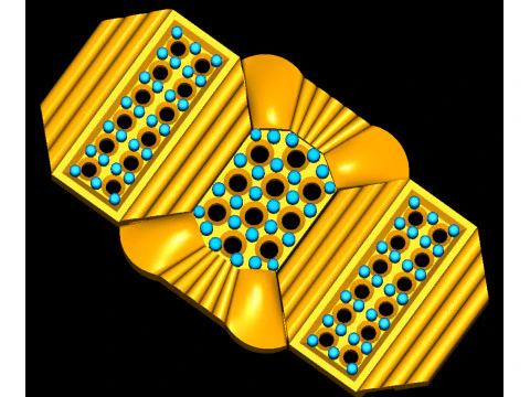 3D Printable Jewelry design of Bracelet with diamonds 3D Model