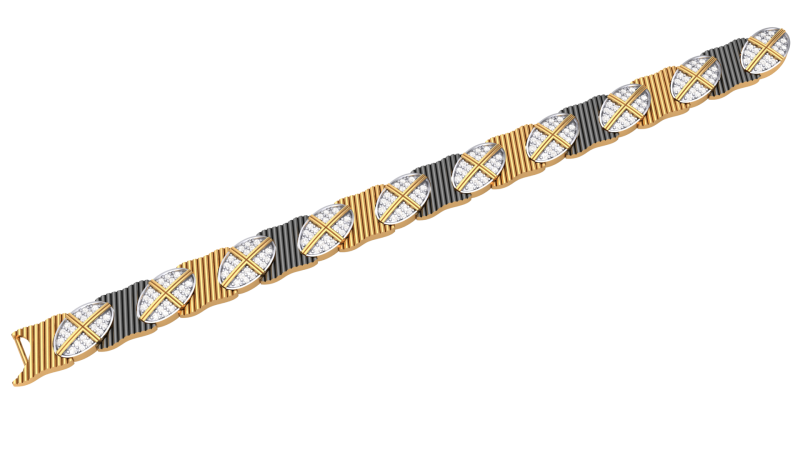 3D Printable Jewelry design of Bracelet with diamonds Model 3D .c4d .max .obj .3ds .fbx .stl .blend