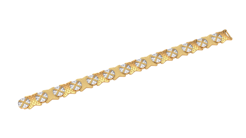 3D Printable Jewelry design of Bracelet with diamonds 3D 모델 .c4d .max .obj .3ds .fbx .stl .blend