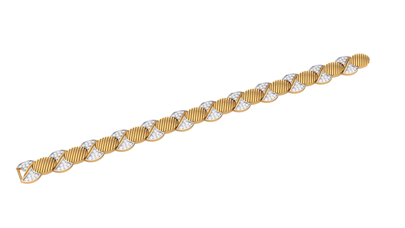 3D Printable Jewelry design of Bracelet with diamonds Modelo 3D .c4d .max .obj .3ds .fbx .stl .blend
