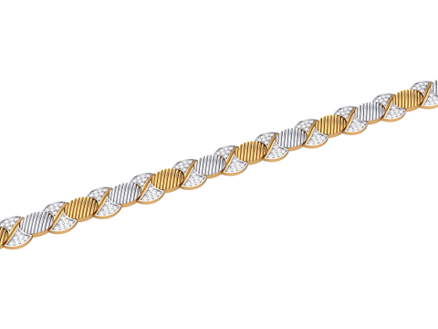 3D Printable Jewelry design of Bracelet with diamonds Modelo 3D
