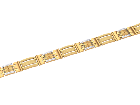 3D Printable Jewelry design of Bracelet with diamonds 3D Model