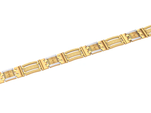 Дизайн ювелірного браслета з діамантами для 3D-друку 3D Модель