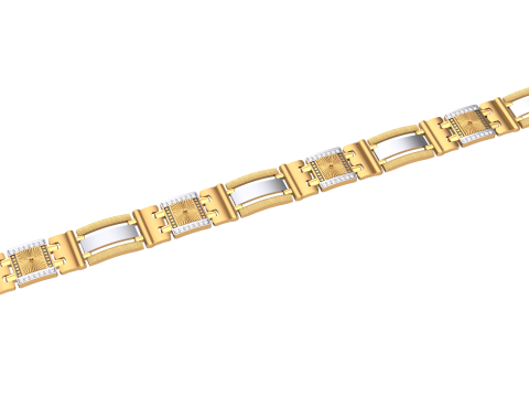 3D Printable Jewelry design of Bracelet with diamonds Modelo 3D