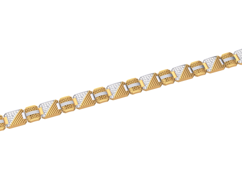 3D Printable Jewelry design of Bracelet with diamonds 3Dモデル
