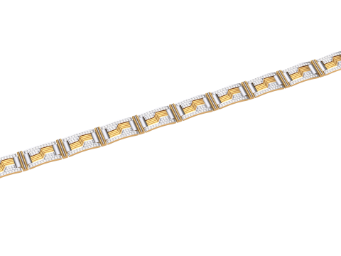 3D Printable Jewelry design of Bracelet with diamonds 3D Модель