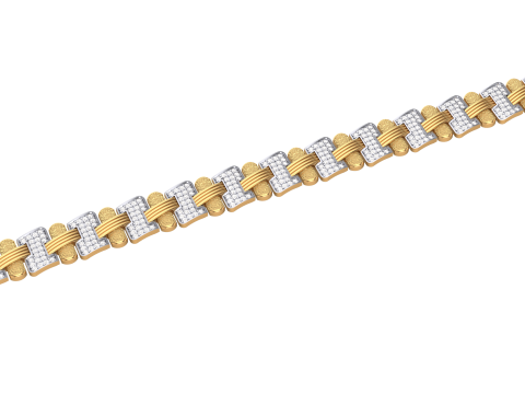 3D Printable Jewelry design of Bracelet with diamonds 3D Model