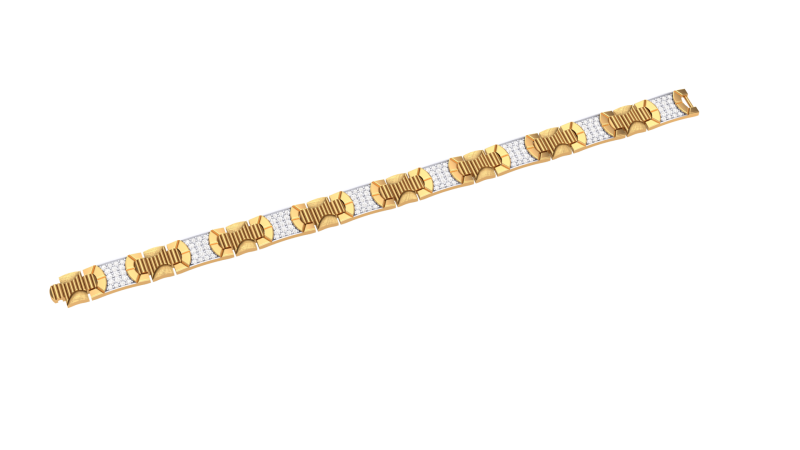 3D Printable Jewelry design of Bracelet with diamonds 3D Modell .c4d .max .obj .3ds .fbx .stl .blend