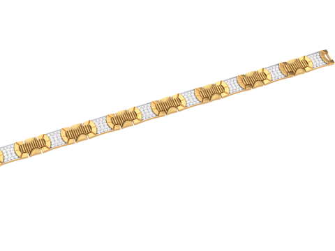 3D Printable Jewelry design of Bracelet with diamonds 3D Model