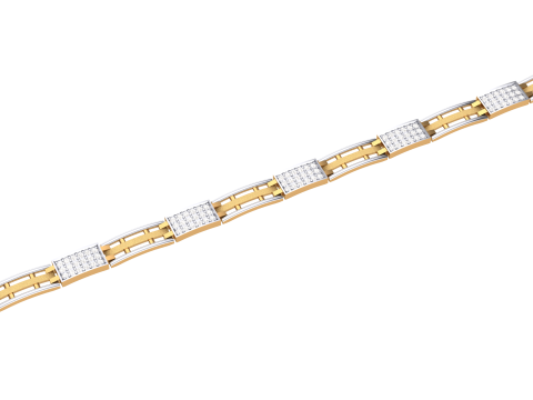 3D Printable Jewelry design of Bracelet with diamonds 3D Model
