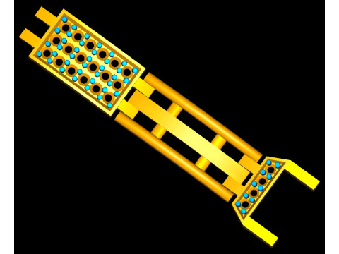 3D Printable Jewelry design of Bracelet with diamonds Model 3D