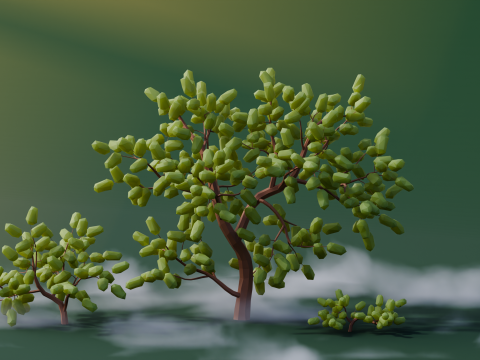 Low Poly Oak Trees 3Dモデル