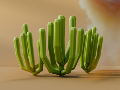 Low Poly Cacti Vol 3 3D Modell