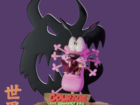 臆病な犬を勇気づける 3Dプリントモデル