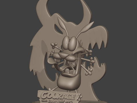 Courage the cowardly dog Modèles 3D en vedette