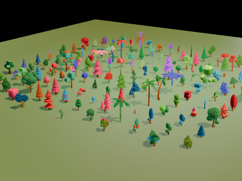 Mega Stylized Low Poly Tree Pack 20 Unique Models for Games Modello 3D