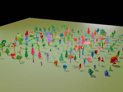 Mega Stylized Low Poly Tree Pack 20 Unique Models for Games Modello 3D