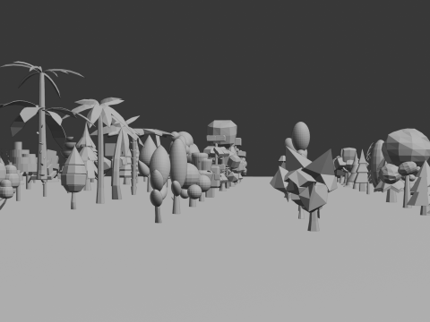 Mega Stylized Low Poly Tree Pack 20 Unique Models for Games Modello 3D
