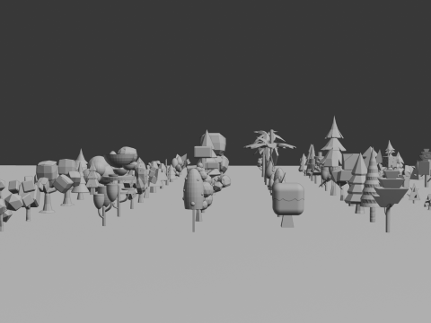 Mega Stylized Low Poly Tree Pack 20 Unique Models for Games Modello 3D
