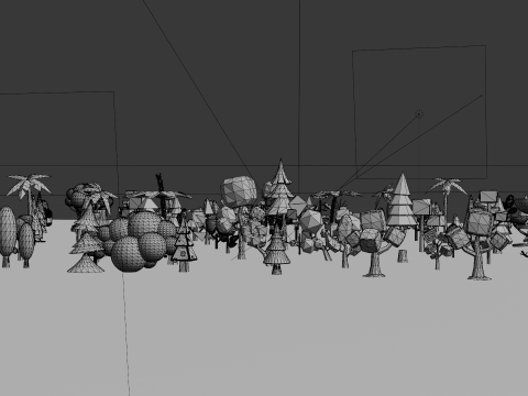 Mega Stylized Low Poly Tree Pack 20 Unique Models for Games Modello 3D