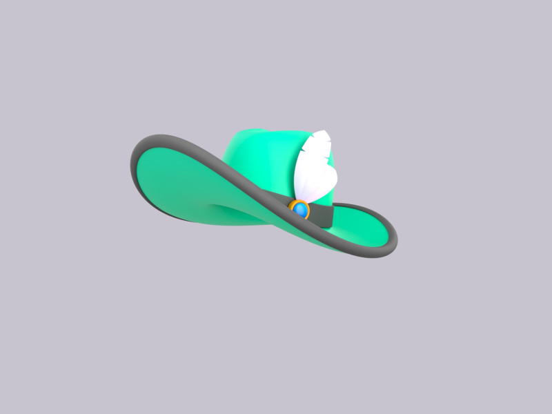 Hat083 Model 3D .c4d .max .obj .3ds .fbx .stl .blend 
