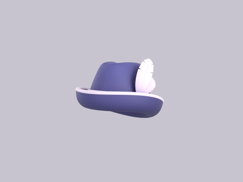 Hat168 3D 모델 .c4d .max .obj .3ds .fbx .stl .blend 